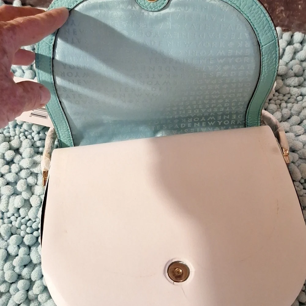 NWT Kate Spade Aqua/light Leather Crossbody Bag WKRU3782 OLIVER STREET